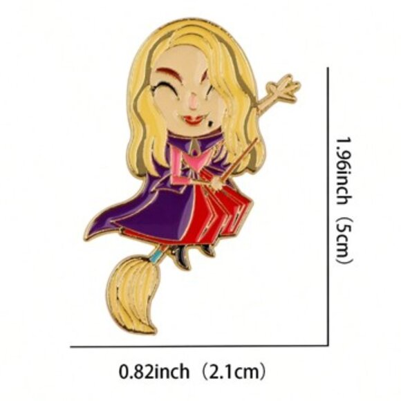 DISNEY Hocus Pocus “Sarah Sanderson” Enamel Trading Pin (NEW & SO CUTE!) - Picture 2 of 3